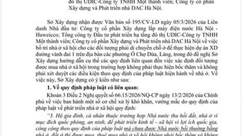 THÔNG BÁO QUAN TRỌNG: Nhà Ở Xã Hội UDIC Hạ Đình được bố trí để tái định cư không cần phải bốc thăm - 1