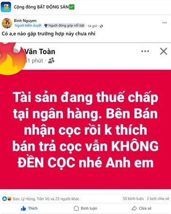 Liệu hợp đồng đặt cọc có bị tuyên vô hiệu nếu như tài sản đang thế chấp tại ngân hàng? - 1