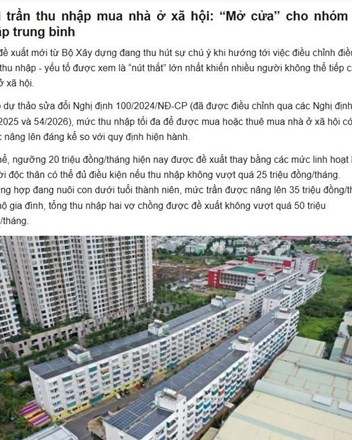 ✅ Tin vui: Nới trần thu nhập, thêm cơ hội cho nhóm “không nghèo mà cũng chẳng giàu” tiếp cận nhà ở xã hội - 1