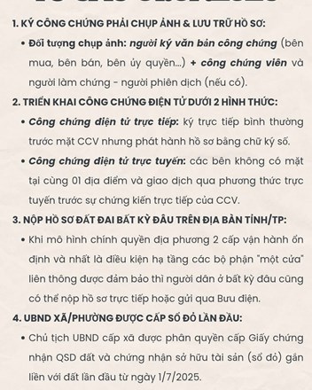 Các lưu ý về giao dịch bất động sản từ sau ngày 01/07/2025 - 1