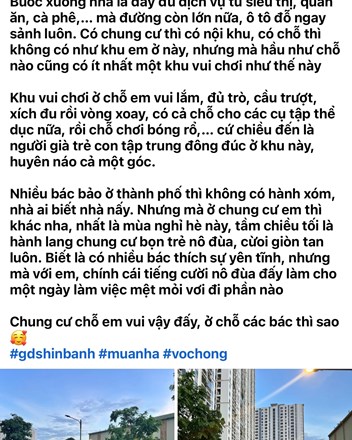 Sống ở chung cư có phải là nơi vạn người mê 🤭 - 1