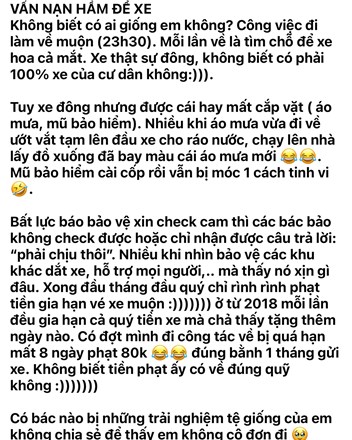 Hầm để xe chung cư: Mua nhà được tặng… “Trò chơi may rủi” mỗi tối - 1