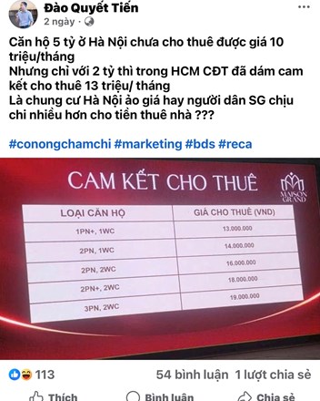 Là chung cư Hà Nội ảo giá hay người dân SG chịu chi nhiều hơn cho tiền thuê nhà??? - 1