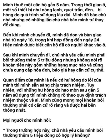 Đến bao giờ chúng ta mới có một thị trường cho thuê nhà chuyên nghiệp để người thuê không còn bị "vặt lông" vô lý? - 1