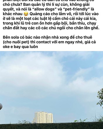 Nuôi thú cưng ở chung cư là một hành trình lắm gian nan - 1