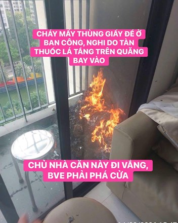 Qua có đám cháy nhỏ ở toà nhà kế toà nhà mình luôn - 1
