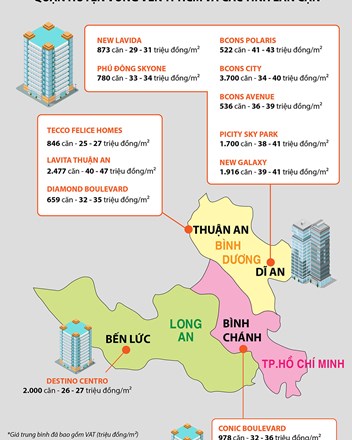 Tổng hợp các dự án đang triển khai, chuẩn bị bàn giao tại các quận huyện vùng ven TP.HCM và các tỉnh lân cận  - 1