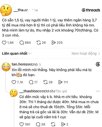 "Phép toán cuộc đời" của bà mẹ 3 con và giấc mơ nhà 6 tỷ: Khi sự lạc quan đè bẹp mọi quy luật tài chính  - 1
