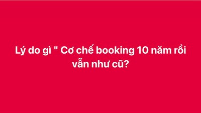 Câu chuyện Booking: Góc khuất dòng tiền và sự thức tỉnh của thị trường
