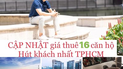 THỐNG KÊ GIÁ THUÊ 16 DỰ ÁN CĂN HỘ CHUNG CƯ HOT NHẤT SAIGON