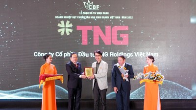 TNG Holdings Vietnam được vinh danh ‘doanh nghiệp đạt chuẩn văn hóa kinh doanh Việt Nam’