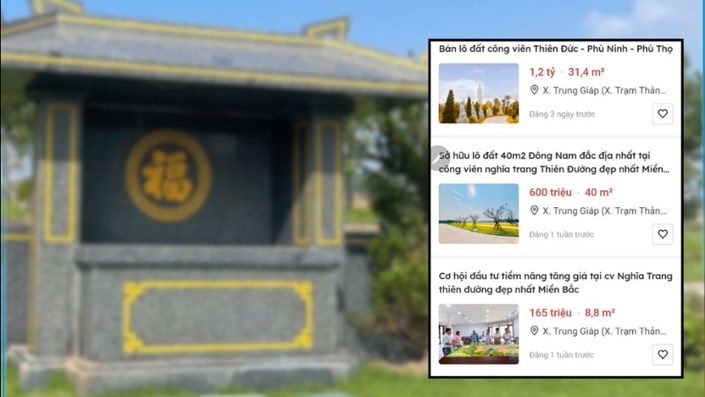 NHỘN NHỊP THỊ TRƯỜNG ĐẤT CÕI ÂM  - 1