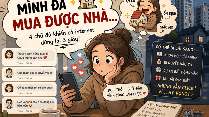 Thời nay, chỉ cần nói :Mình đã mua được nhà" là auto Viral 😭 - 1