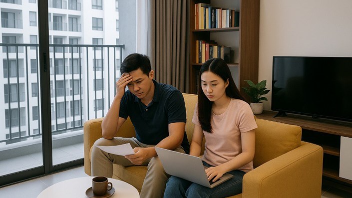 Rao bán nhà, chạy xe ôm vì áp lực trả nợ...  - 1