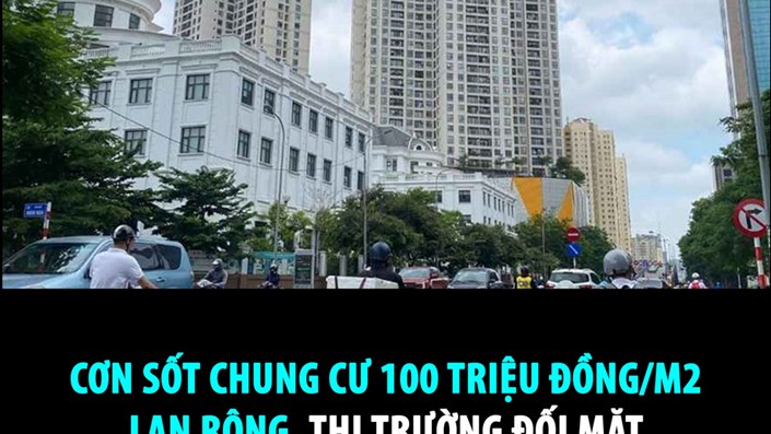 CƠN SỐT CHUNG CƯ 100 TRIỆU ĐỒNG/M2 LAN RỘNG, THỊ TRƯỜNG ĐỐI MẶT ĐỢT TĂNG GIÁ MỚI  - 1