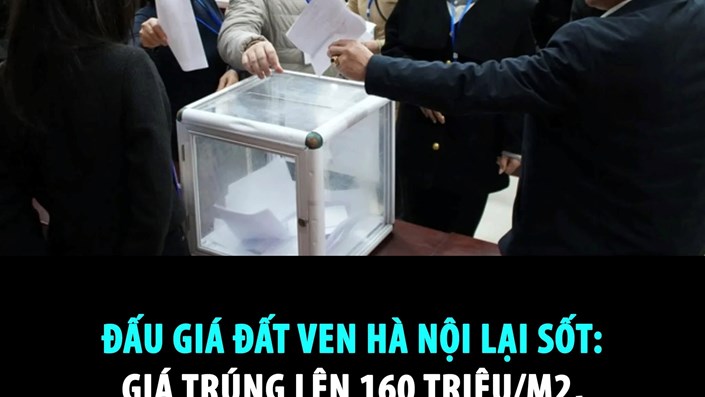 Đấu giá đất ven Hà Nội lại sốt: Giá trúng 160 triệu/m²: đất tăng trước, hạ tầng theo sau ư? - 1
