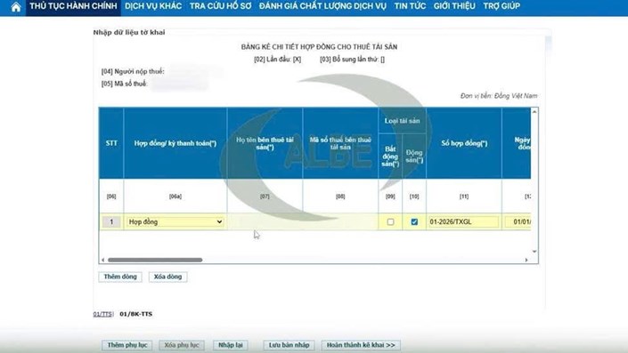 Cách kê khai nhanh Thuế cho thuê nhà/tài sản (5 phút) - 1