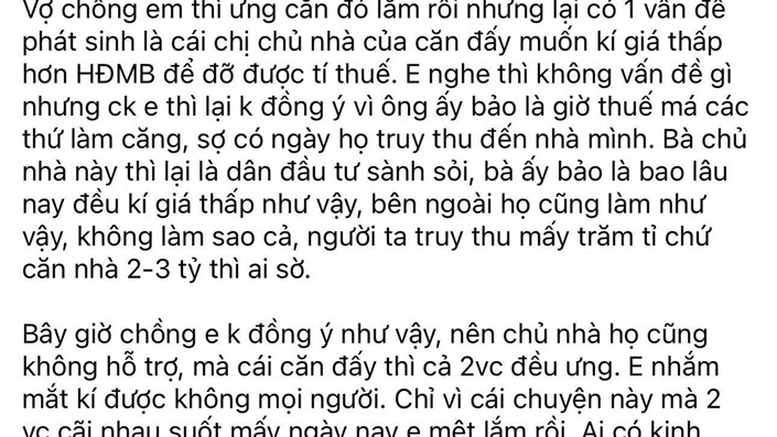 Mua nhà suýt thành… cãi nhau: ký đúng giá hay ký thấp để né thuế? - 1