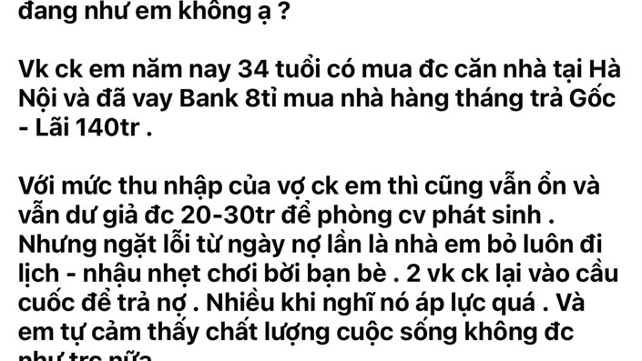 Khi "An Cư" Biến Thành "An Khổ": Trầm Cảm Vì Mỗi Tháng Cúng Cho Ngân Hàng Một Chiếc SH - 1