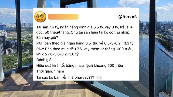 Sắp nhận nhà sắp kết thúc hỗ trợ gốc lãi, bán đi lúc thị trường trầm sợ dễ bị ép giá, mà vay ôm tiếp thì lo lắng không biết 12 tháng liệu thị trường đã hồi chưa? - 1