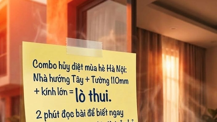 Combo hủy diệt mùa hè Hà Nội: Nhà hướng Tây + Tường 110mm + kính lớn = 'lò thui':  2 phút đọc bài để biết ngay cách giải cứu người già trẻ nhỏ khỏi lò hấp nhiệt cả ngày bằng công nghệ 2026 - 1