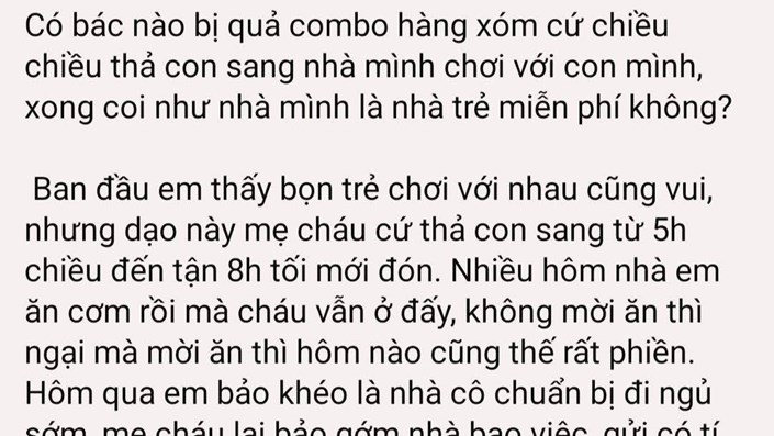 Sống ở chung cư: Khi nhà bất đắc dĩ thành "Nhà Trẻ 0 Đồng" và những drama cười ra nước mắt - 1