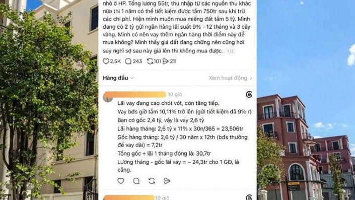 Có 2,4 tỷ trong tay, vay thêm 2,6 tỷ mua đất: Liều ăn nhiều hay lại ăn... hành? 🧅 - 1