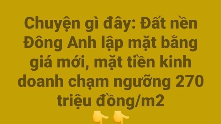 Có thật đất nền Đông Anh lại nổi sóng? - 1
