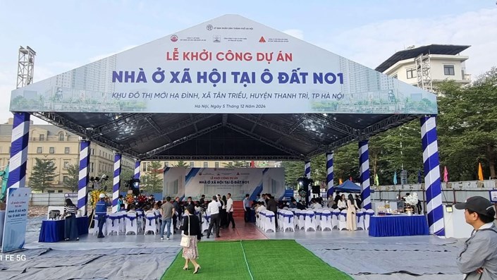 Hà Nội: Khởi công dự án Nhà ở xã hội tại KĐT mới Hạ Đình (Tân Triều, Thanh Trì) - 1