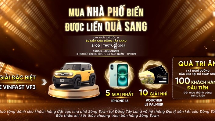 Sự kiện mở bán nhà phố biển Sông Town có tổng giá trị quà tặng hơn 1,3 tỷ đồng thu hút sự quan tâm của công chúng - 1