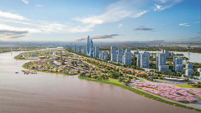 Hà Nội khởi công dự án đầu tư xây dựng Trục Đại lộ Cảnh quan sông Hồng - 1