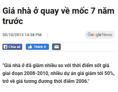 Từ 2000 đến nay. Có khoảng 6-7 lần diễn ra những pha giảm mạnh từ chứng khoán đến BĐS.  - 1