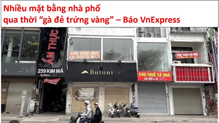 Mặt bằng bỏ trống kéo dài, nhà mặt tiền có nguy cơ giảm giá trị  - 1