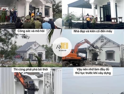 Xây nhà trên đất nông nghiệp và cái kết: Công sức và mồ hôi, nhà có đẹp, kiên cố đến mấy cũng phải đập bỏ  - 1