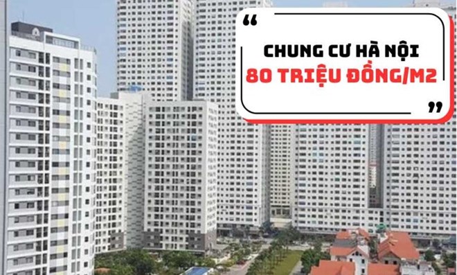 70% chung cư mở mới tại Hà Nội có giá gần 80 triệu đồng/m2  - 1