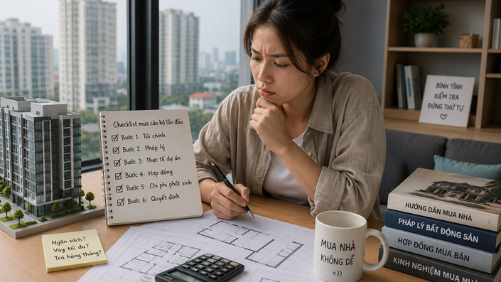 Checklist mua nhà lần đầu: Đừng để con tim "át" cái ví tiền, 6 bước test nhanh trước khi xuống cọc - 1