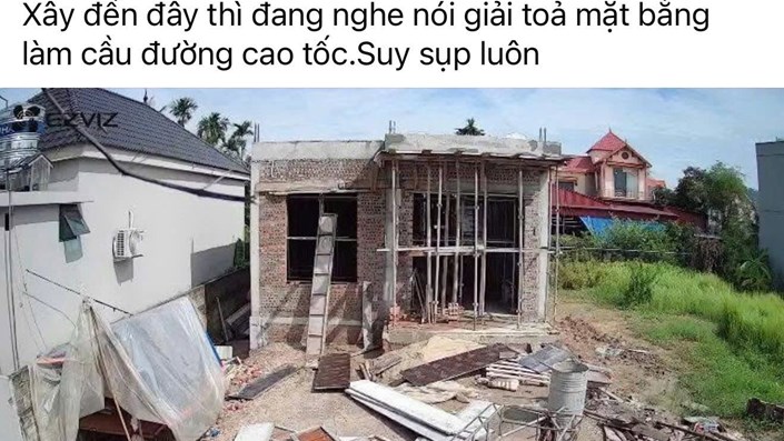 XÂY NHÀ GẦN XONG MỚI BIẾT CÓ THỂ GIẢI TỎA LÀM ĐƯỜNG… NHÌN MÀ THẤY ĐAU GIÙM 😭  - 1