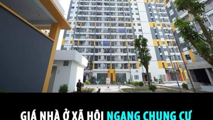 Giá nhà ở xã hội ngang chung cư thương mại - 1