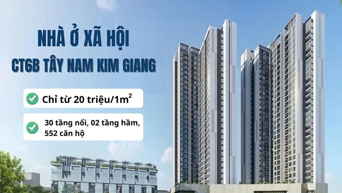 Nhà ở xã hội CT6B Tây Nam Kim Giang  - 1