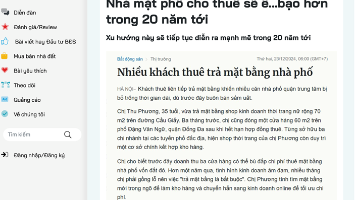 Phân tích "Nhà mặt phố cho thuê sẽ ế...bạo hơn trong 20 năm tới" là...sai bét - 1