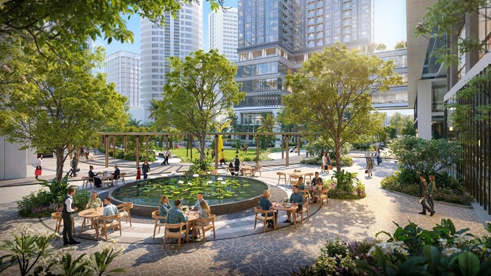 Vườn Hạnh Phúc - “ốc đảo xanh” tại tổ hợp căn hộ Sun Group Cầu Giấy - 1