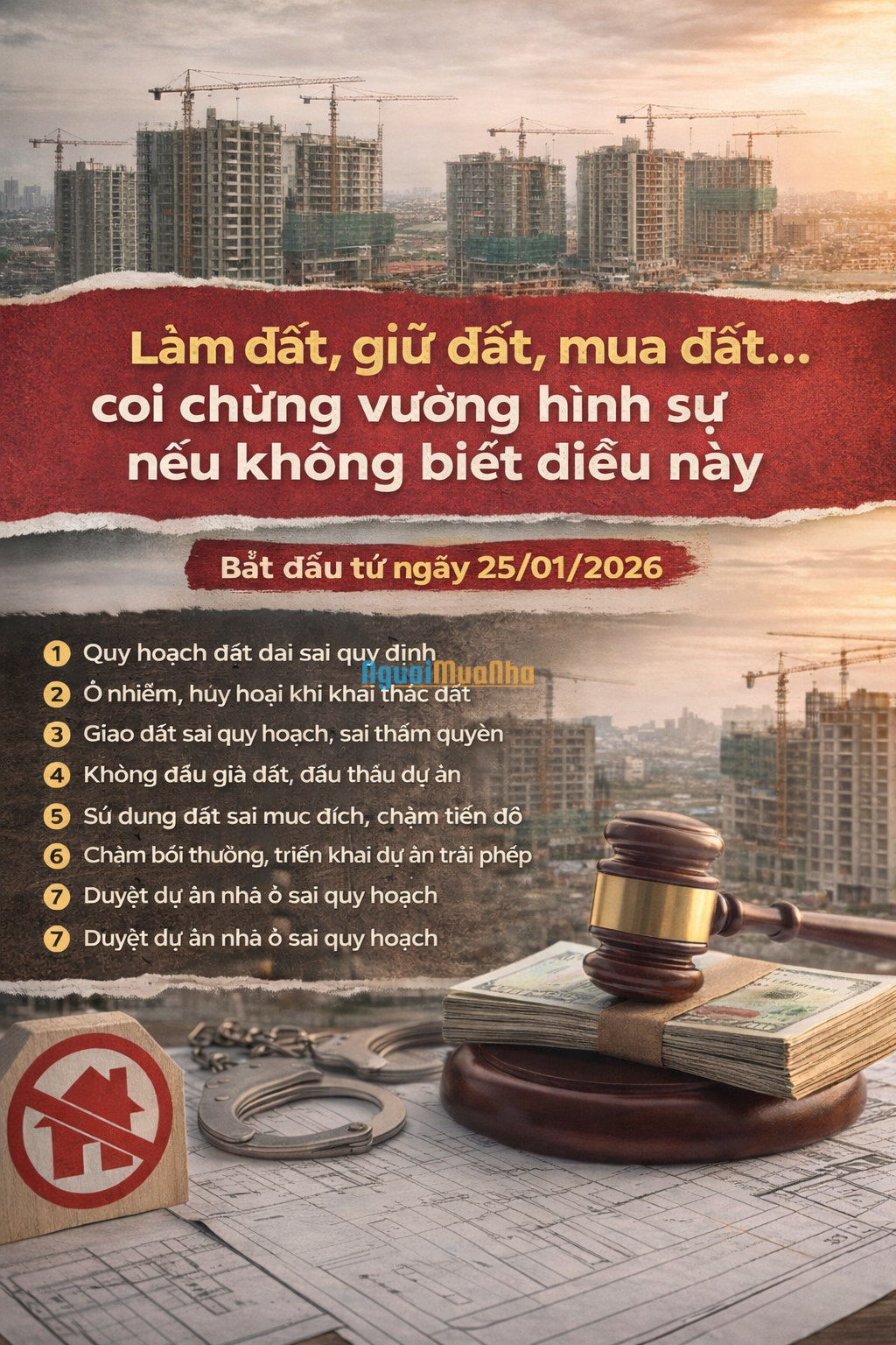 Từ 25/1, 7 hành vi vi phạm đất đai có thể bị khởi tố, người dân cần nắm rõ thông tin - 1