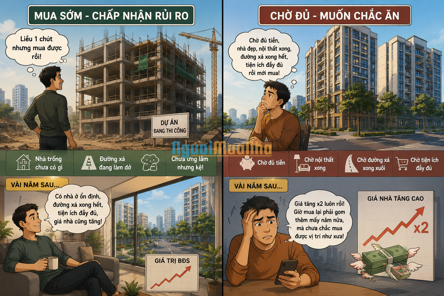 Khi “ông liều” và “ông lỳ” đi mua nhà: kẻ có sổ đỏ trong tay, người vẫn miệt mài tích cốt đợi chờ! - 1
