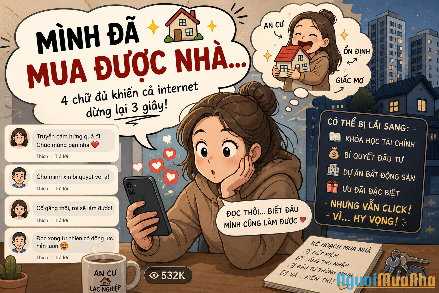 Thời nay, chỉ cần nói :Mình đã mua được nhà" là auto Viral 😭 - 1