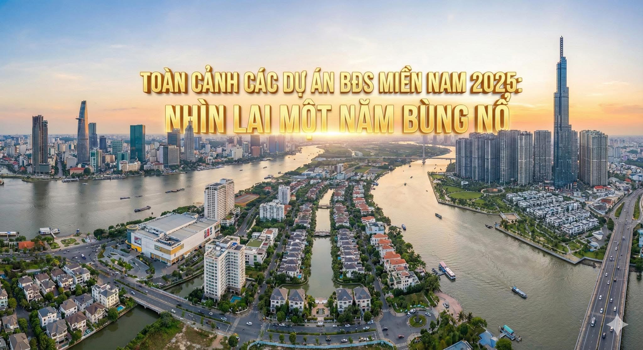 TOÀN CẢNH CÁC DỰ ÁN BĐS MIỀN NAM 2025: NHÌN LẠI MỘT NĂM BÙNG NỔ - 1