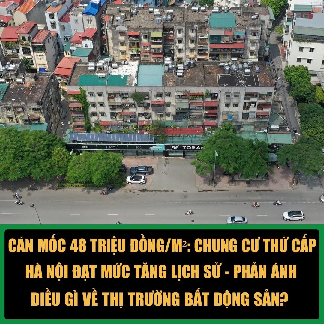 Cán mốc 48 triệu đồng/m2: Chung cư thứ cấp Hà Nội đạt mức tăng lịch sử, điều này phản ánh gì về thị trường bất động sản hiện tại? - 1