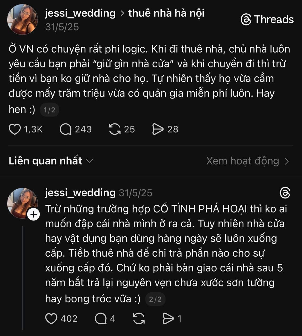 Tiền thuê nhà là để ở, tiền cọc là để… chủ nhà sửa nhà?
 - 1