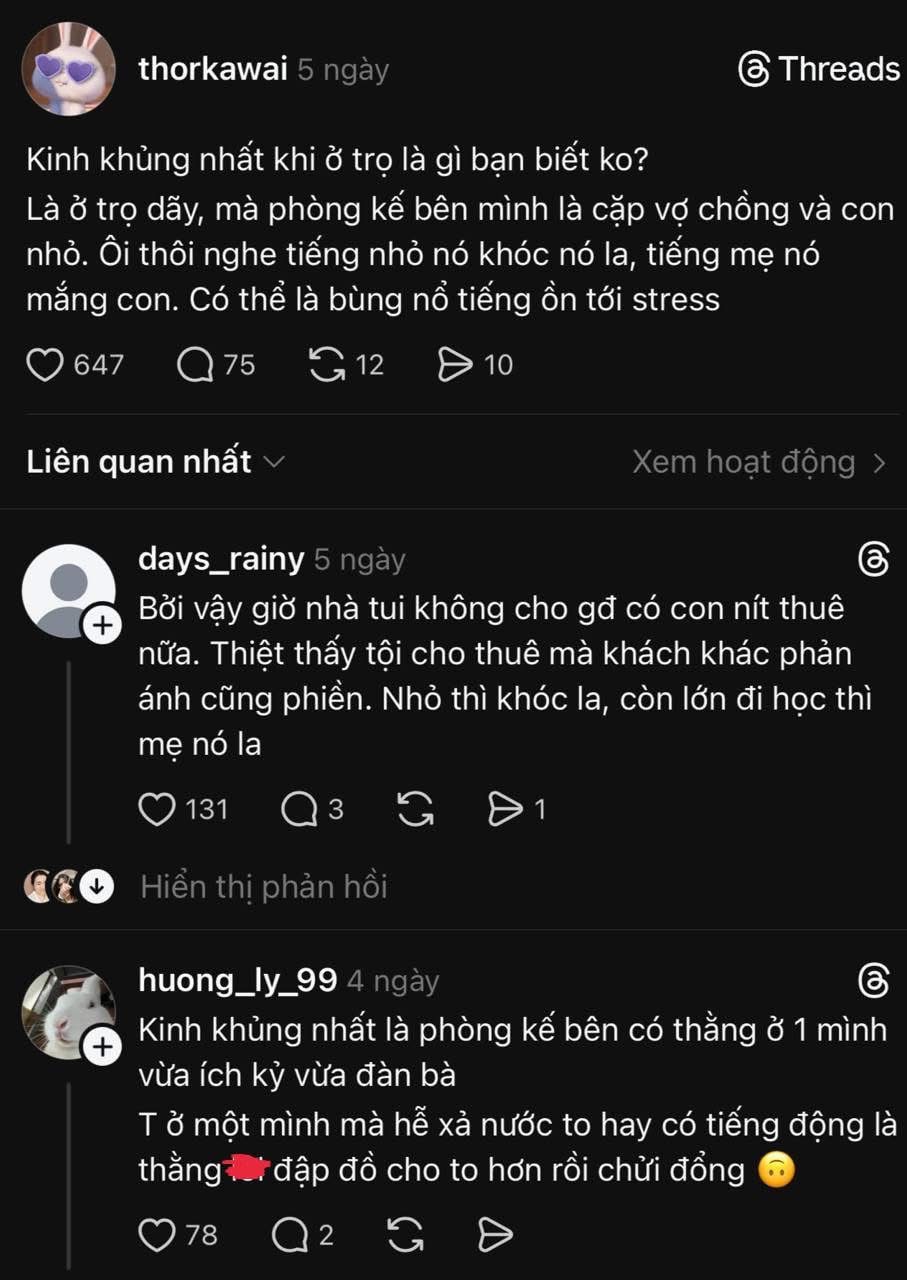 Điều kinh khủng nhất khi ở nhà trọ của bạn là gì? - 1