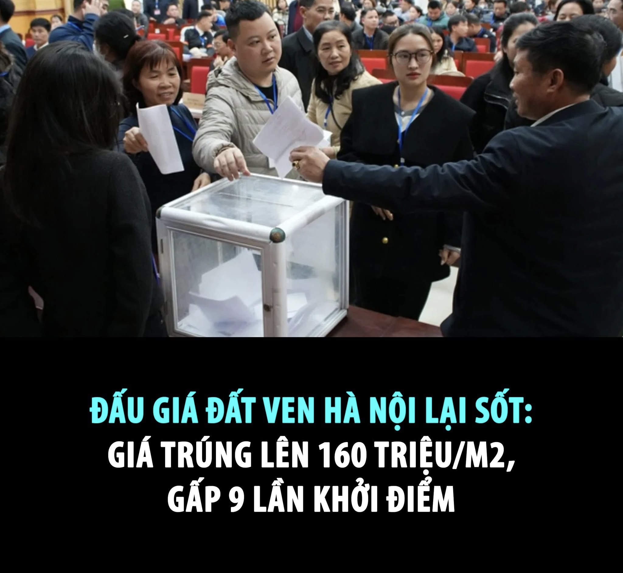 Đấu giá đất ven Hà Nội lại sốt: Giá trúng 160 triệu/m²: đất tăng trước, hạ tầng theo sau ư? - 1