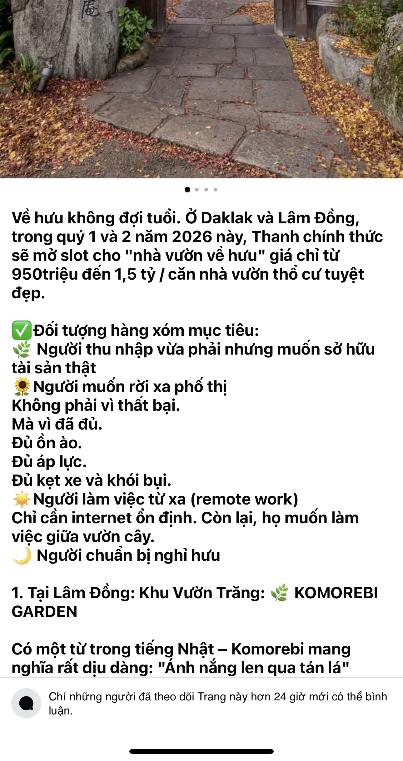 Giấc mơ sống chậm và những mảnh đất khiến nhiều người… chôn chân  - 1